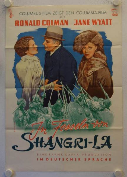 Lost Horizon original release german movie poster (1950)